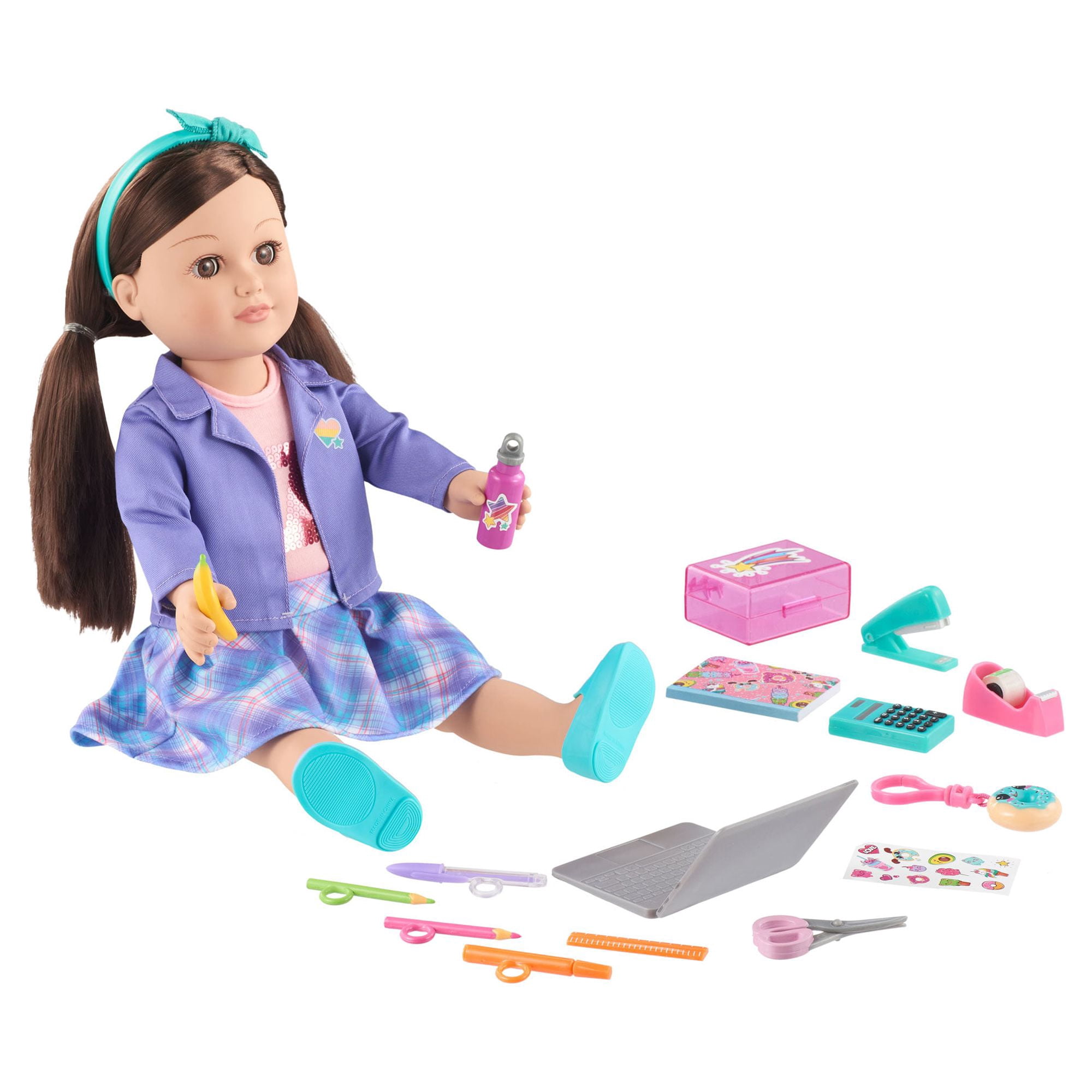 My Life As School Supplies Accessory Play Set for 18 inch Dolls, 16 Pieces