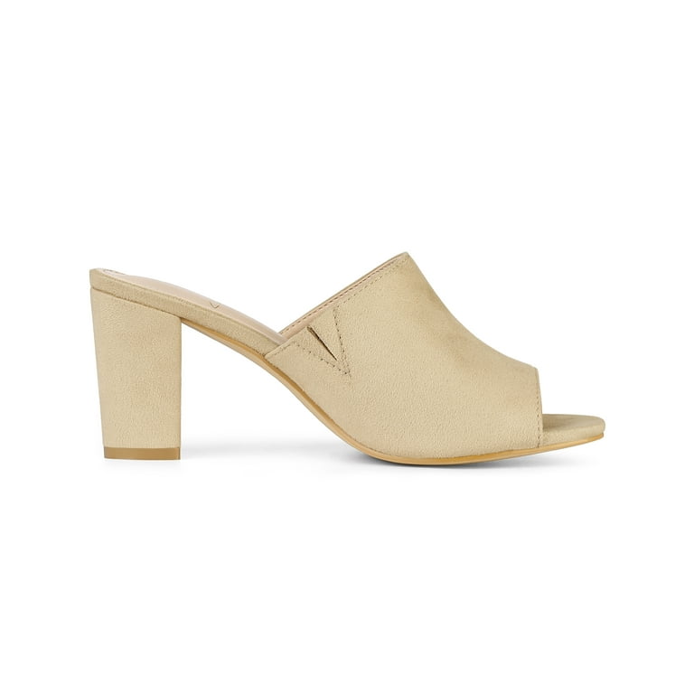 Slip on sale block heels