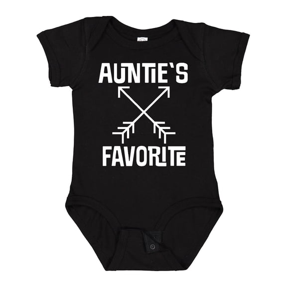 Inktastic Aunties Favorite Niece Nephew Boys or Girls Baby Bodysuit