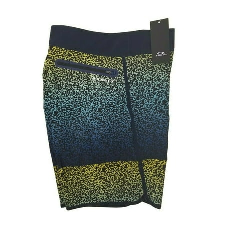 Men's Oakley Board Short 4 Way Stretch Scalop Hem 19" Fathom - Size 32