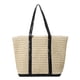thumbnail image 1 of Bolso de hombro de paja FLhrweasw tejido femenino gran capacidad lentejuelas Color contrastante, 1 of 9