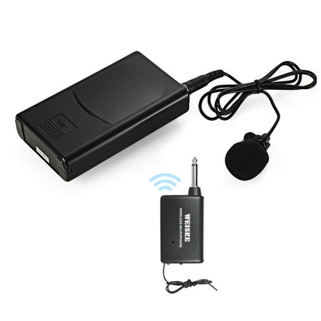 Portable Lavalier Lapel Collar Clip-on Wireless Microphone Voice Amplifier for Lecture Conference Speech
