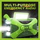 thumbnail image 2 of Tmvgtek Radio De Emergencia Radio Con Manivela Solar Recargable Con Dos Altavoces (Verde), 2 of 9