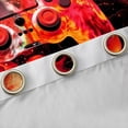 thumbnail image 4 of Manfei Kids Gamepad Controller Black Out Curtains,Console Video Gaming Curtains Pack of 2 (42x63 Each),Red Black Bedroom Curtains For Boys,Luxury Bedroom Decor, 4 of 6