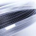 thumbnail image 5 of ZARSIA Slub Tennis Racket String Bamboo Rotating Polyester Hard Tennis Wire Power Rough 1.25mm 17G 200m black, 5 of 5