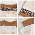 thumbnail image 4 of TOWED22 Kid Girls Clothes Summer Girls Outfits Pattern T-shirt Tops+ Shorts Set 6 Piece Spring Clothes Set(Khaki,4-5 Y), 4 of 6