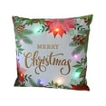thumbnail image 2 of RXIRUCGD LED Light Up Christmas Throw Pillow Cover With Colorful Lights And Festive Patterns Soft Fluffy Pillowcase Holiday Decor For Sofa Bed Living Room Seasonal Celebration, 2 of 6