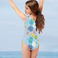 thumbnail image 4 of SEANATIVE Tropical Fruit Kids Swimwear One Piece Quick Dry Beach Tank Top Activewear Size 3-4 Y Elastic Palm Leaf Kids Swimsuit Cover Up Girls, 4 of 7
