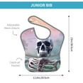 thumbnail image 4 of Kdxio Mist Sunflower Skull Bibs For Babies, Baby Bibs for Eating, Toddler Bibs, Waterproof Bibs, Feeding Bibs, for Toddlers, Boys, Girls, 4 of 8