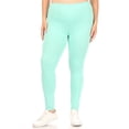 thumbnail image 3 of MOA COLLECTION Women's Plus Size Solid High Waist Full Length Leggings, 3 of 8