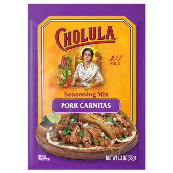 Cholula Pork Carnitas - Mild Seasoning Mix, 1.3 oz Packet