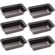 thumbnail image 1 of Loaf Pan,6 Pcs Non-stick Mini Loaf Pan Set And Bread Pan,carbon Steel Bread Pan For Bread,cakes,quiche And Brownies, 1 of 5