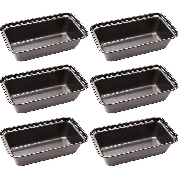 Loaf Pan,6 Pcs Non-stick Mini Loaf Pan Set And Bread Pan,carbon Steel Bread Pan For Bread,cakes,quiche And Brownies