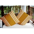 thumbnail image 3 of Simply Daisy 16" x 16" Stripe Indoor/Outdoor Polyester Throw Pillow, Autumn Gold, 3 of 3