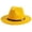 Yellow, variant on LIUYUNNN Leather Cowboy Hats for Boys And Classic Jazz Style French Hats, One Size