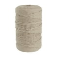 thumbnail image 1 of Unique Bargains 3 mm x 218 Yard Macrame Cord Soft Cotton Colored Macrame Crafts Yarn Rope, Coffee, 1 of 7
