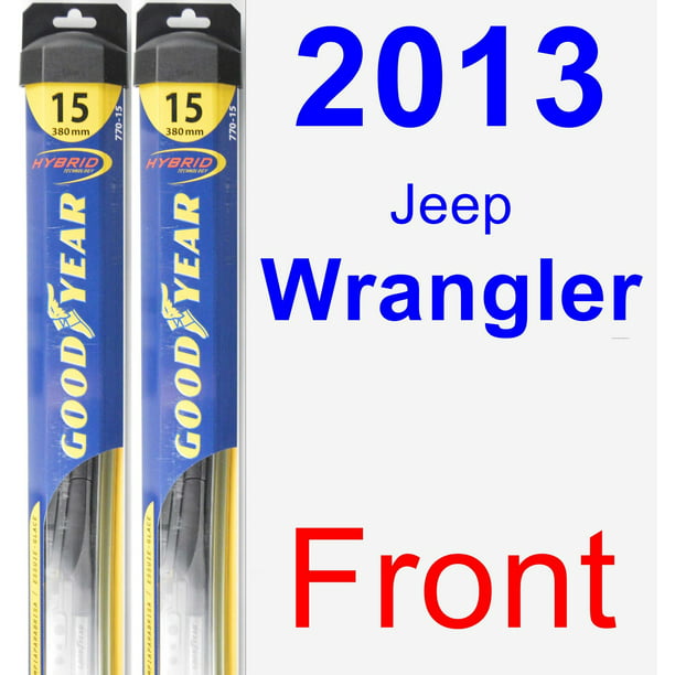 2013 Jeep Wrangler Wiper Blade Set/Kit (Front) (2 Blades) - Hybrid -  