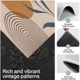 thumbnail image 3 of Brown Boho Geometric and Plant Pattern Kitchen Rugs Sets Of 3,Kitchen Runner Rugs Non Skid Washable,Decorative Kitchen Floor Mats for Kitchen,Sink,Laundry,17"x30"+ 17"x47" + 17"x59", 3 of 6