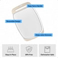 thumbnail image 6 of GORILLA GRIP Oversized 100% BPA Free Reversible Kitchen Cutting Board Set of 3, Juice Grooves, Dishwasher Safe, Almond, 6 of 10