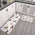 thumbnail image 2 of Dachshunds with Flowers Kitchen Rugs Sets Of 2,Anti Fatigue Kitchen Mat Rugs Non Slip Washable,Decorative Kitchen Floor Mats for Kitchen,Sink,Laundry,17"x30"+17"x47", 2 of 7