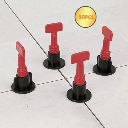 

lulshou Flat Ceramic Floor Wall Construction Tools Reusable Tile Leveling System Kit