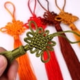 thumbnail image 3 of Borla de seda hecha a mano con colgante de borla de seda satinada para decoración de puertas y manijas de automóviles, 3 of 5