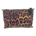 thumbnail image 3 of Pre-Owned COACH Brown Black Purple Nylon Leather Pouch for Women (Good), 3 of 10