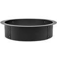 VEVOR Fire Pit Ring 45inch Outer/39inch Inner Diameter 3.0mm Thick Heavy Duty Solid Steel Fire