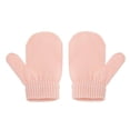 thumbnail image 4 of Winter Baby Woolen Hat Solid Color Warm Knitted Hat and Gloves Two-piece Set, 4 of 10