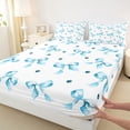 thumbnail image 3 of Homewish Dreamy Bow-tie Child Full Size Sheets, Fairy Tale Bowknot Bed Sheets, Cartoon Princess Style Sheet Sets, Luxury Bedroom Decor, 4pcs, 3 of 7