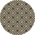 thumbnail image 1 of Ahgly Company Machine Washable Indoor Round Transitional Midnight Gray Area Rugs, 3' Round, 1 of 7