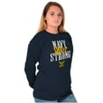 thumbnail image 5 of US Navy Strong Sister Anchor Logo Women's Long Sleeve T Shirt Brisco Brands S, 5 of 6