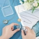 thumbnail image 4 of 2 juegos de 2 colores de acero inoxidable con forma de medallón flotante con memoria viviente, collar con marco de fotos de cristal, colgante para hacer joyas y collares., 4 of 9