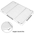 thumbnail image 3 of Baking Rack, 16.6'' x 11.6'' Stainless Steel Wire Cooling and Roasting Rack, Fits Half Sheet Cookie Pans, Commercial Quality, Oven & Dishwasher Safe, 3 of 7