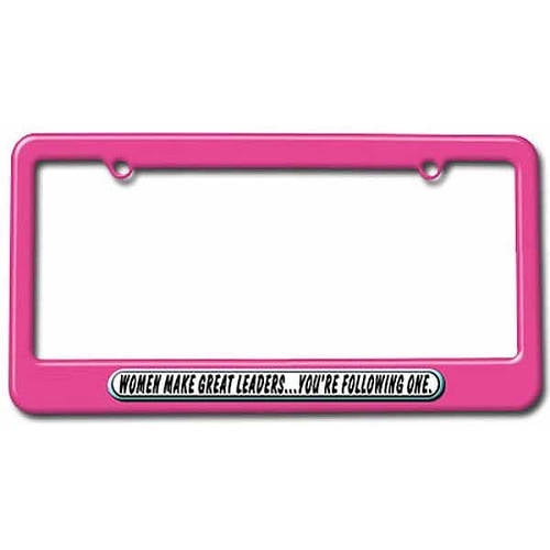 WELL THIS DAY WAS A TOTAL WASTE OF MAKEUP GIRL POWER License Plate Frame Tag 