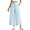 Light Blue, variant on MOSHU Womens Capri Pants Summer Wide Leg Pants for Women Drawstring Casual Palazzo Trousers with Pockets