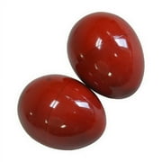 DOBANI Egg Shakers, Wooden Pair Red