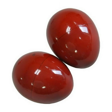 DOBANI Egg Shakers, Wooden Pair Red
