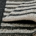 thumbnail image 4 of Nitt 8 x 10 Large Handwoven Jute Wool Area Rug, Asymmetrical, Brown, Black, 4 of 5