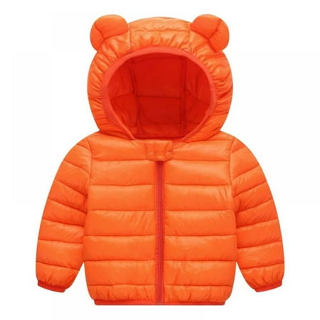 

Bullpiano 2-7T Toddler Jacket Hooded Baby Boys Girls Winter Long Sleeve Thick Warm Outerwear Clothes Outfit
