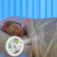 thumbnail image 3 of Feltree Camping Fan with LED Light Rechargeable Battery Fan 1200mAh Powered Fan Tent Fans with Hook 3 Speed Portable USB Desk Fans for Camping Tent and Home, 3 of 8