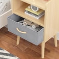 thumbnail image 5 of ENYOPRO Oak Night Stand with Drawer and Shelf, 2-Tier Storage End Table, Versatile Nightstand for Kids Adults, Modern End Side Table for Home and office, 5 of 7