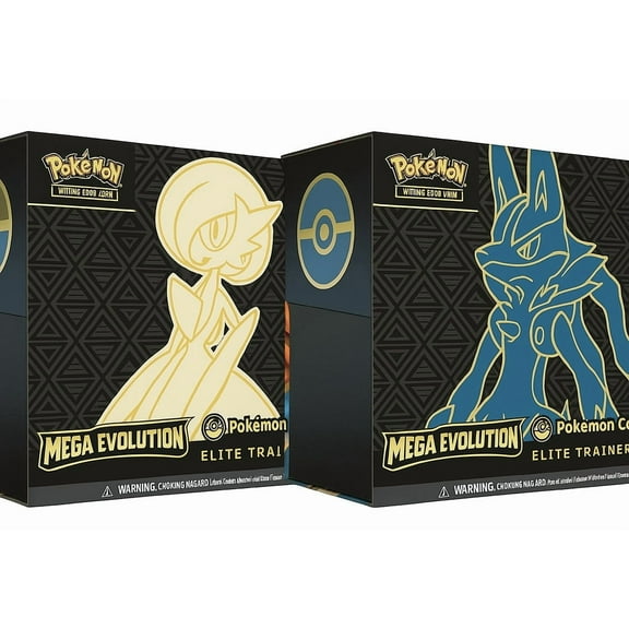 Pokémon TCG: Mega Evolution Pokémon Center Elite Trainer Box (Mega Gardevoir and Mega Lucario) 2-PACK BUNDLE