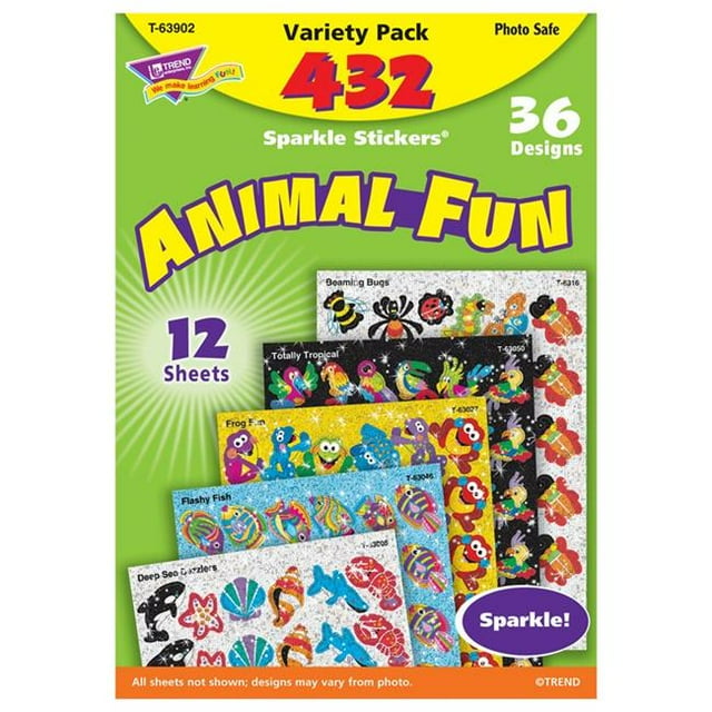 Trend Enterprises T-63902-3 Animal Fun Value Pack - Pack de 3