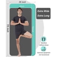 thumbnail image 3 of YR Large Yoga Mat 15mm Thick NBR 78"x35" Wide Exercise Mats for Home Gym Floor Fitness Pad, Ice Blue W/Bag, 3 of 10