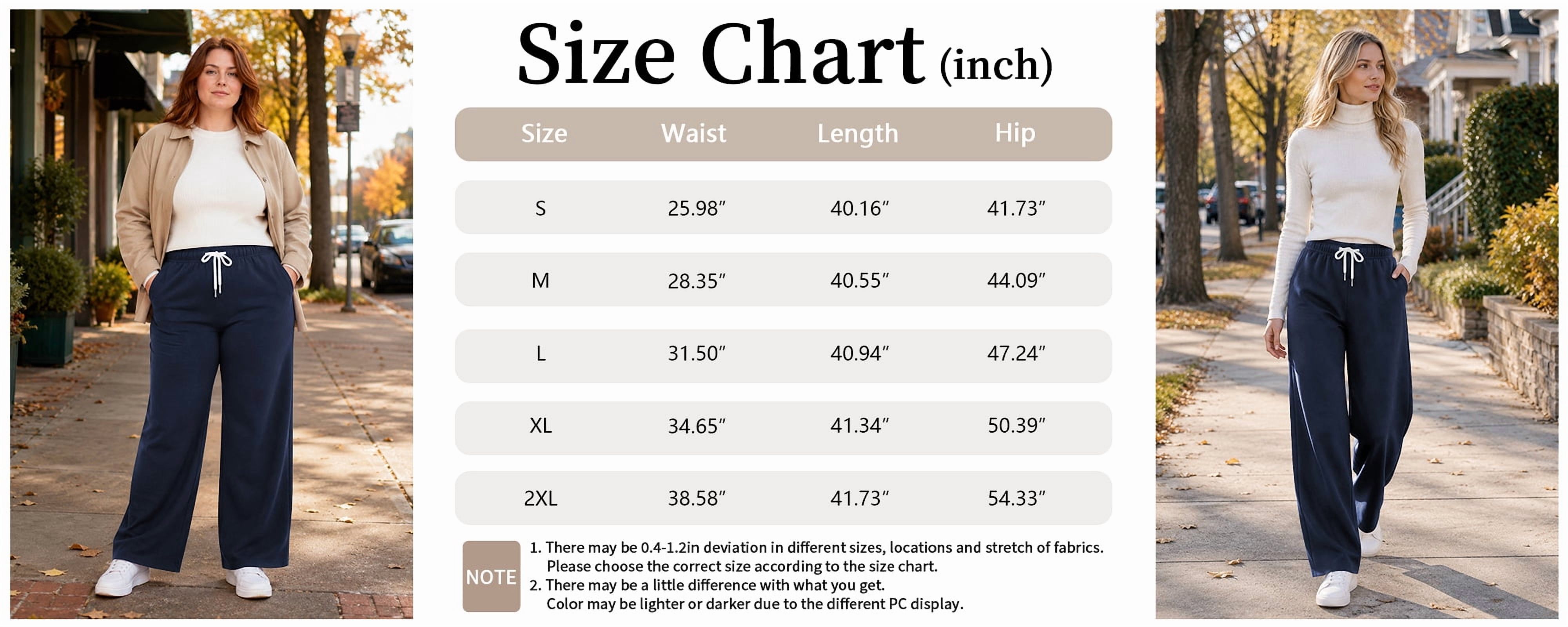 Temofon Women's Fall Sweatpants with Pockets, Dark Blue photo 2