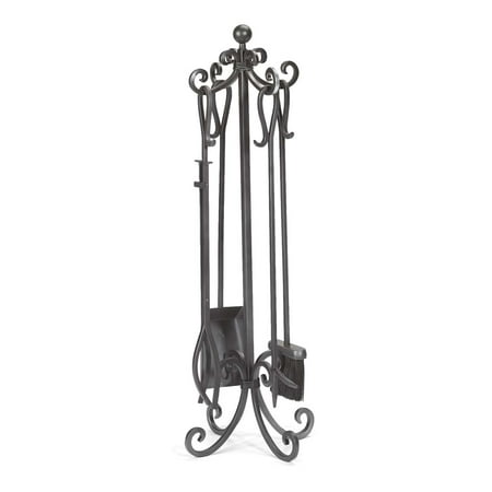 Crest Fireplace Tool Set With Scroll Design And Stand Walmart Com