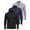 Set O, variant on 3 Pack Men's Dry Fit Quarter Zip Long Sleeve Athletic Workout Golf Shirts