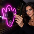 thumbnail image 3 of Solar Powered Ghost Light with 3 Cups, Single Piece, Pink, for Car Window, Halloween Decoration, 3 of 3