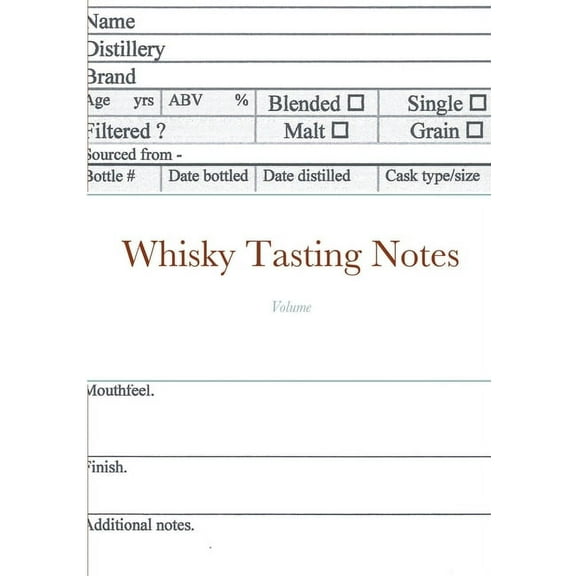 Whisky Tasting Notes, (Paperback)